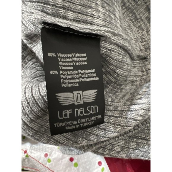 Lief Nelson Mens Cardigan Sweater Gray Zipper Size Large - Picture 5 of 7